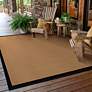 Lanai 525X5 5&#39;3"x7&#39;6" Beige and Black Outdoor Area Rug