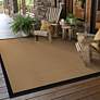 Thumbnail3 of Lanai 525X5 8'6"x13' Beige and Black Outdoor Area Rug more views