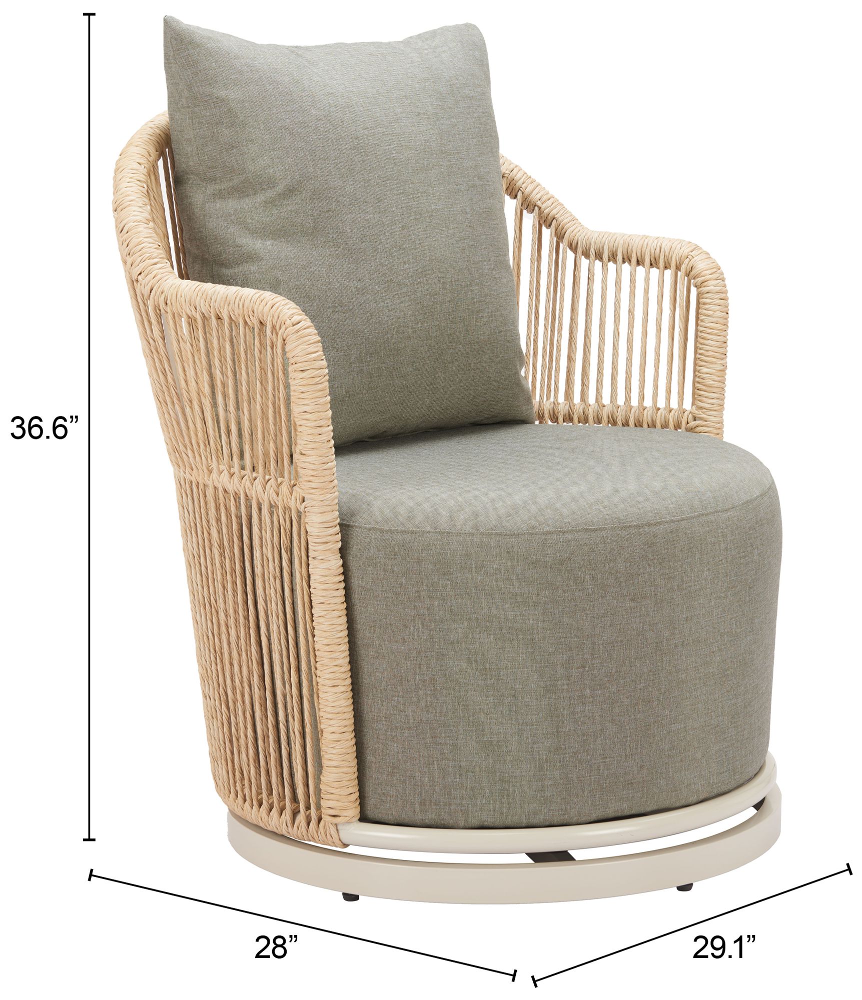 Lanai Swivel Chair Multicolor