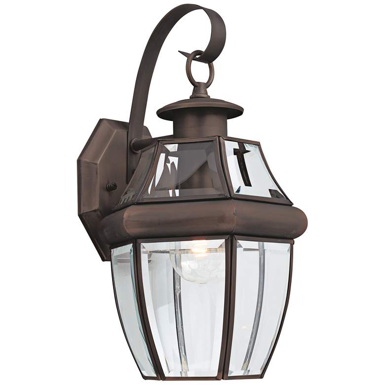 Image 1 Lancaster 14" High Antique Bronze Outdoor Wall Light