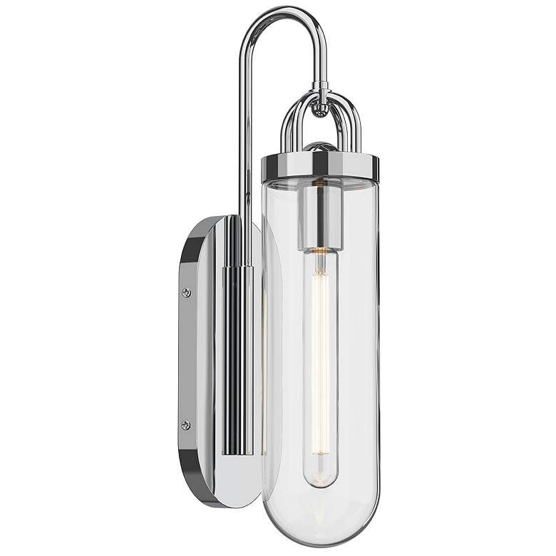Image 1 Lancaster 18" High Chrome Wall Sconce