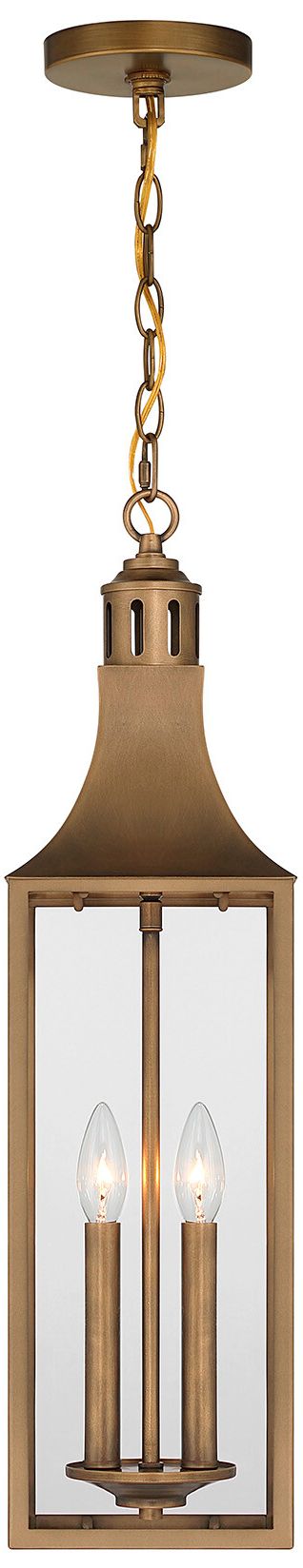 Lancaster 2-Light Outdoor Hanging Lantern in Atlas Bronze