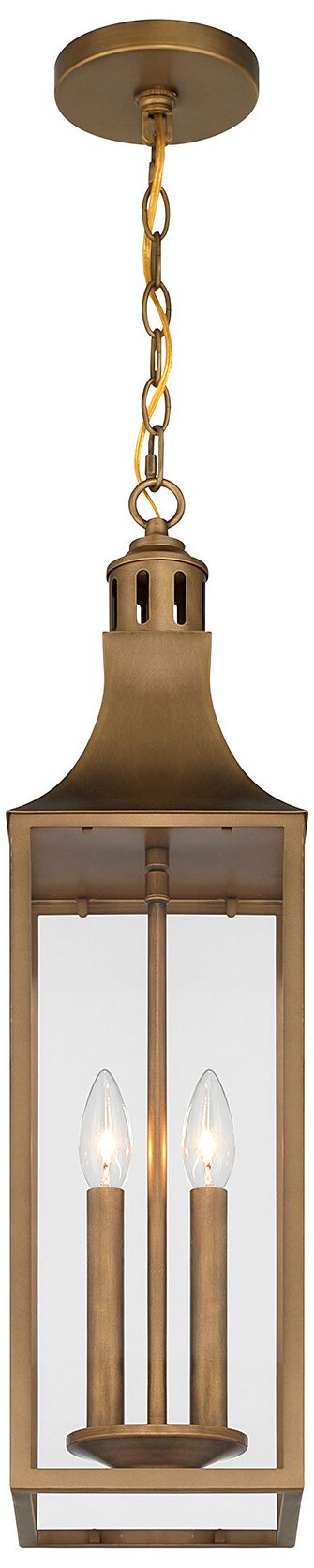 Lancaster 2-Light Outdoor Hanging Lantern in Atlas Bronze
