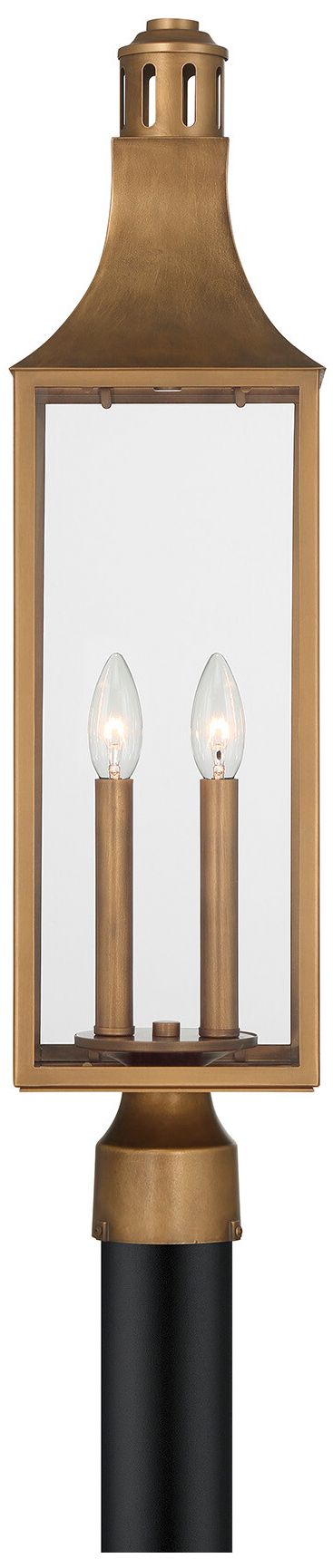 Image 2 Lancaster 2-Light Outdoor Post Lantern in Atlas Bronze more views
