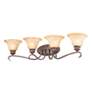 Thumbnail2 of Lancaster 34" Wide Rubbed Bronze 4-Light Bath Light more views