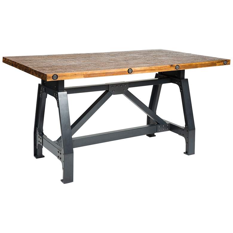 Image 2 Lancaster 36 1/2"W Amber Graphite Dining/Gathering Table