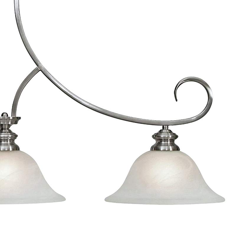 Image 3 Lancaster 36 inch Wide Pewter Kitchen Island Light Pendant more views