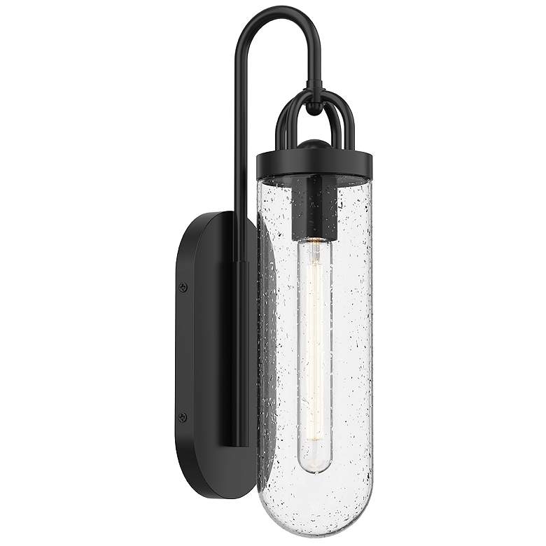 Image 1 Lancaster 5-in 1 Light Clear Glass/Black Outdoor Wall 60W Alora Mood