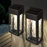 Watch A Video About the Lancaster Black Solar Powered LED Deck Wall Lights Set of 2