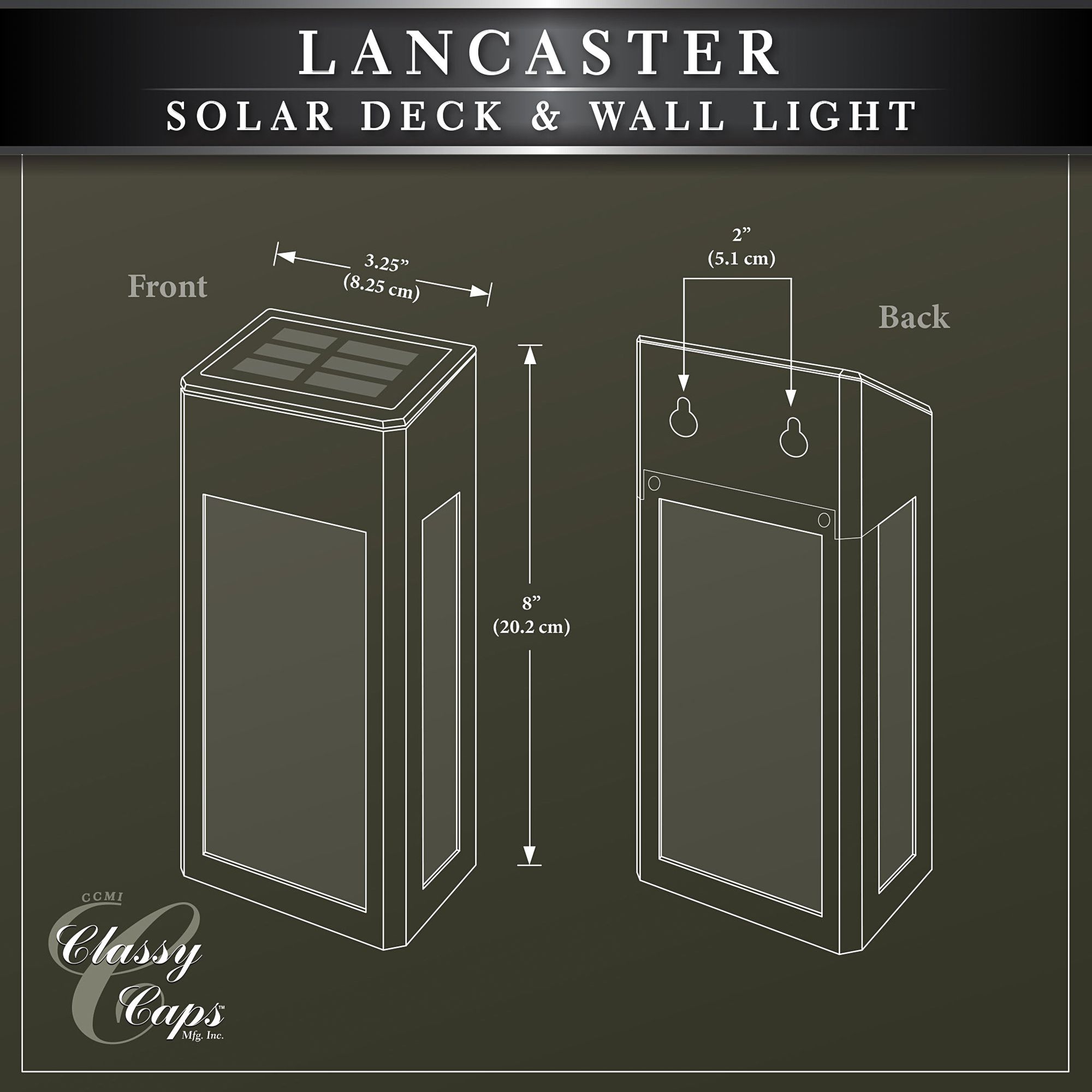 Watch A Video About the Lancaster Black Solar Powered LED Deck Wall Lights Set of 2