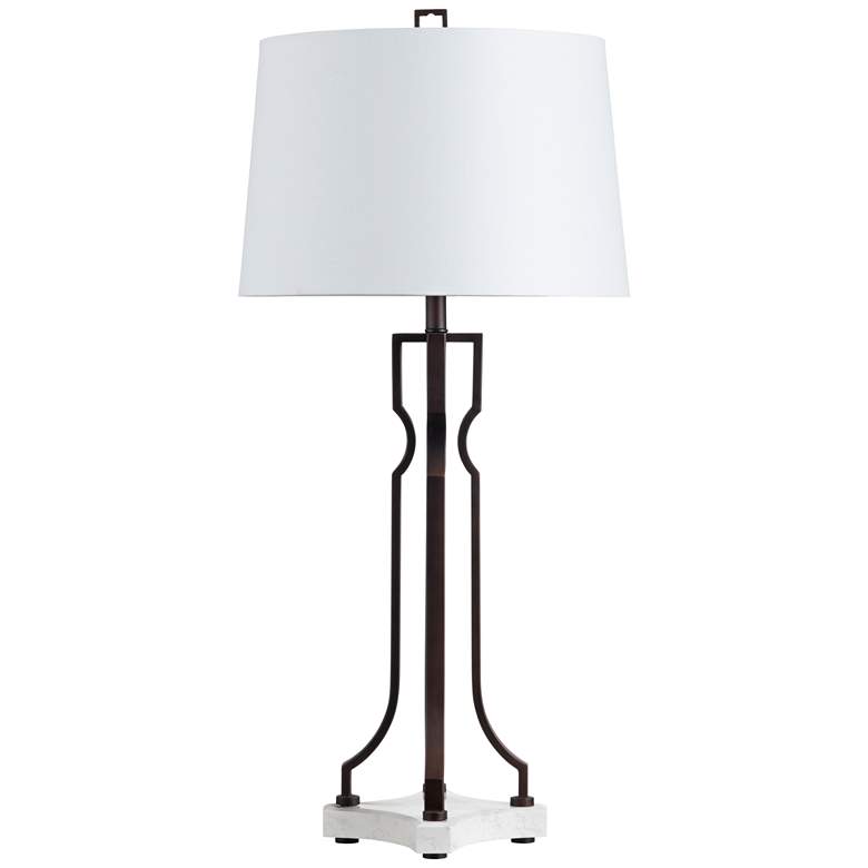 Image 1 Lancaster Metal and Marble Table Lamp
