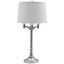 Lancaster Satin Nickel Finish Candlestick Base Table Lamp by House of Troy