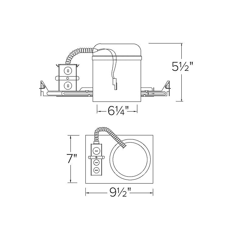 Image 2 Lance 6" New Construction Dedicated IC Airtight LED Housing more views