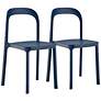 2_Lance Blue Stackable Indoor/Outdoor Side Chairs Set of 2