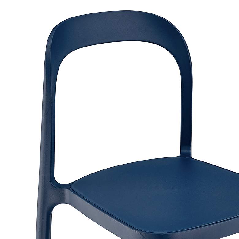 Image 4 Lance Blue Stackable Indoor/Outdoor Side Chairs Set of 2 more views