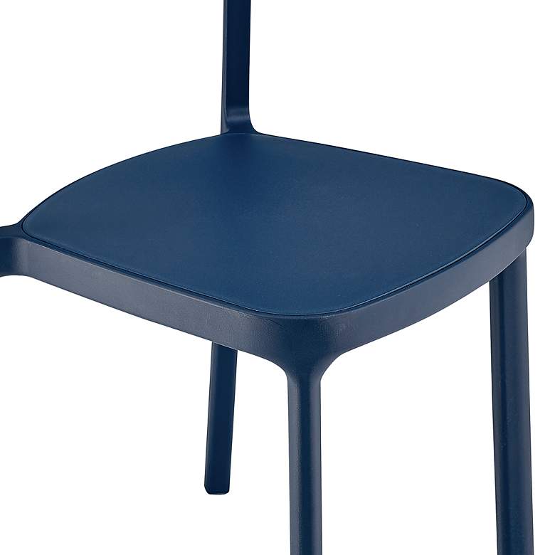Image 5 Lance Blue Stackable Indoor/Outdoor Side Chairs Set of 2 more views