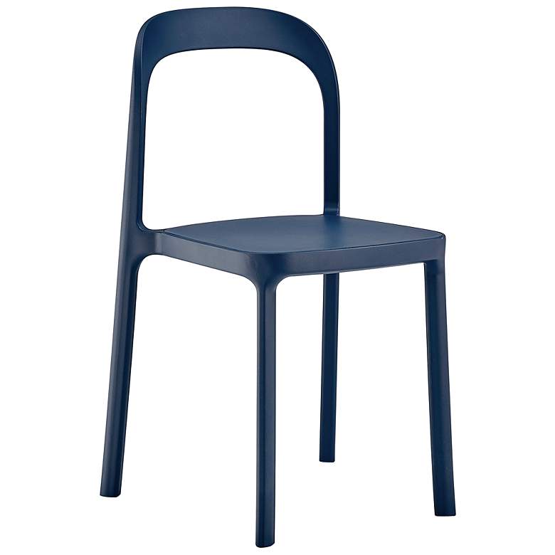 Image 6 Lance Blue Stackable Indoor/Outdoor Side Chairs Set of 2 more views