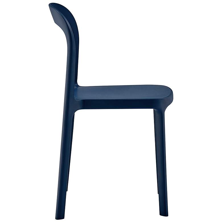 Image 7 Lance Blue Stackable Indoor/Outdoor Side Chairs Set of 2 more views