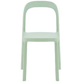Image5 of Lance Mint Outdoor Stackable Side Chair more views