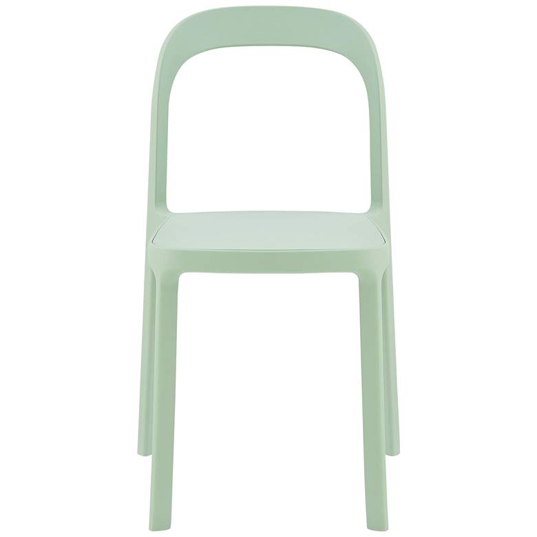 Image 5 Lance Mint Outdoor Stackable Side Chair more views
