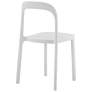 Lance White Stackable Indoor/Outdoor Side Chairs Set of 2