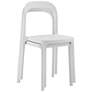 Lance White Stackable Indoor/Outdoor Side Chairs Set of 2