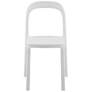 Lance White Stackable Indoor/Outdoor Side Chairs Set of 2