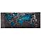 Land and Sea Blue Pewter 48" Wide Abstract Metal Wall Art