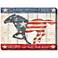Land of the Free 40"W Rectangular Outdoor Canvas Wall Art