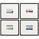 Land Study III 19" Wide 4-Piece Framed Giclee Wall Art Set
