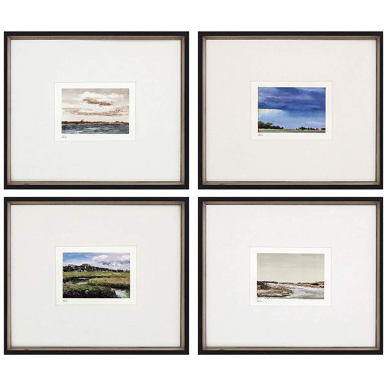 Image 1 Land Study V 19"W x 17"H Framed Art Set of 4