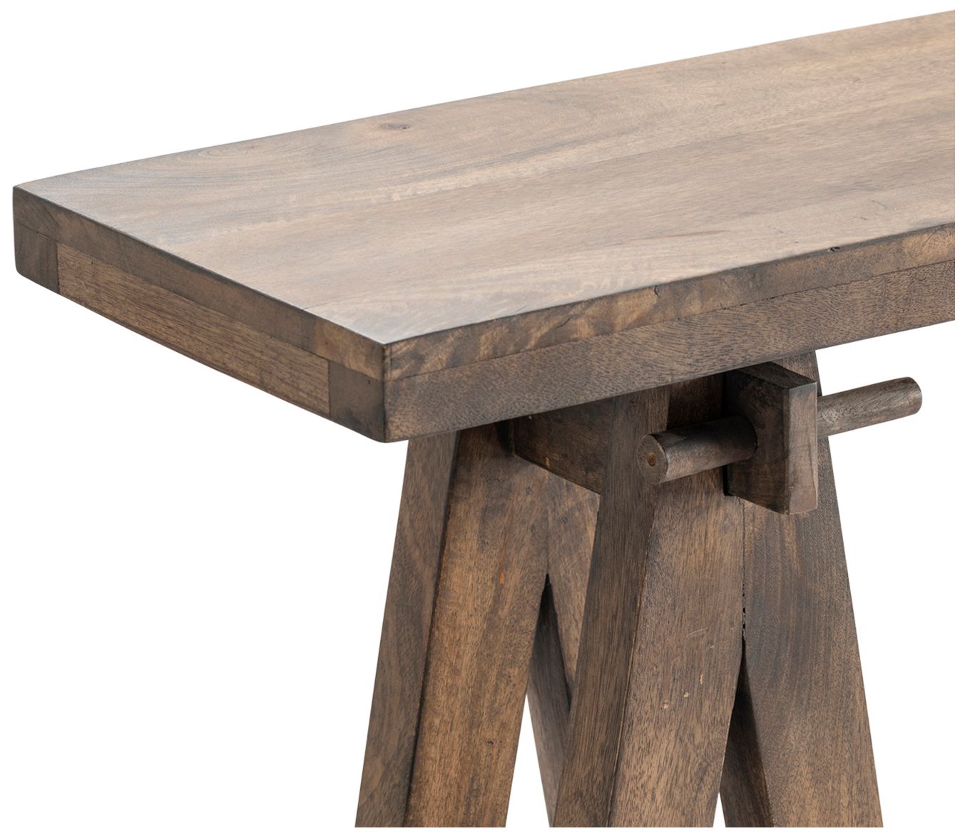 Image 3 Landau Dark Brown Wooden Console Table more views