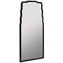 Landen Shiny Black 20" x 36" Metal Wall Mirror