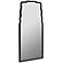 Landen Shiny Black 20" x 36" Metal Wall Mirror