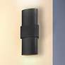 1_Lander Lane 17" High Sand Coal LED Outdoor Wall Light