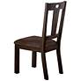 Landess Walnut Wood Dining Chairs Set of 2 in scene