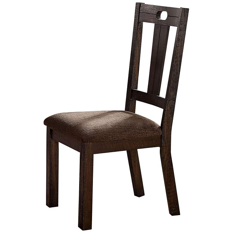 Image 5 Landess Walnut Wood Dining Chairs Set of 2 more views