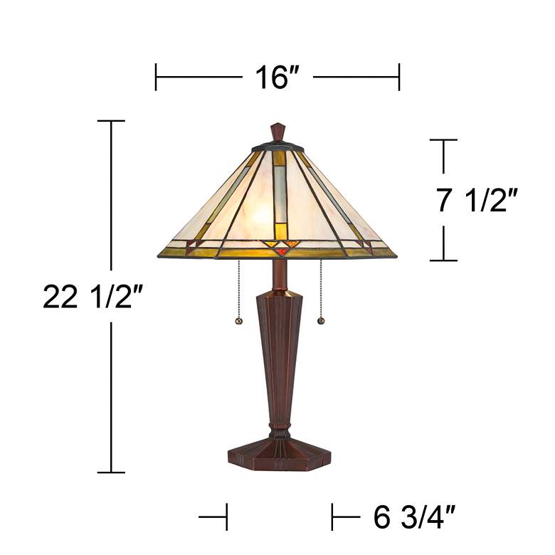 Image 7 Landford Arts-Crafts Accent Table Lamp more views