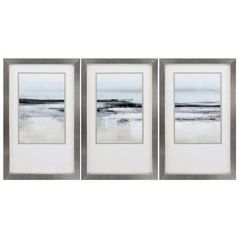 Image 1 Landform I 21"W x 34"H Framed Art Set of 3