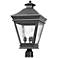 Landings Collection 22" High Charcoal Outdoor Post Light
