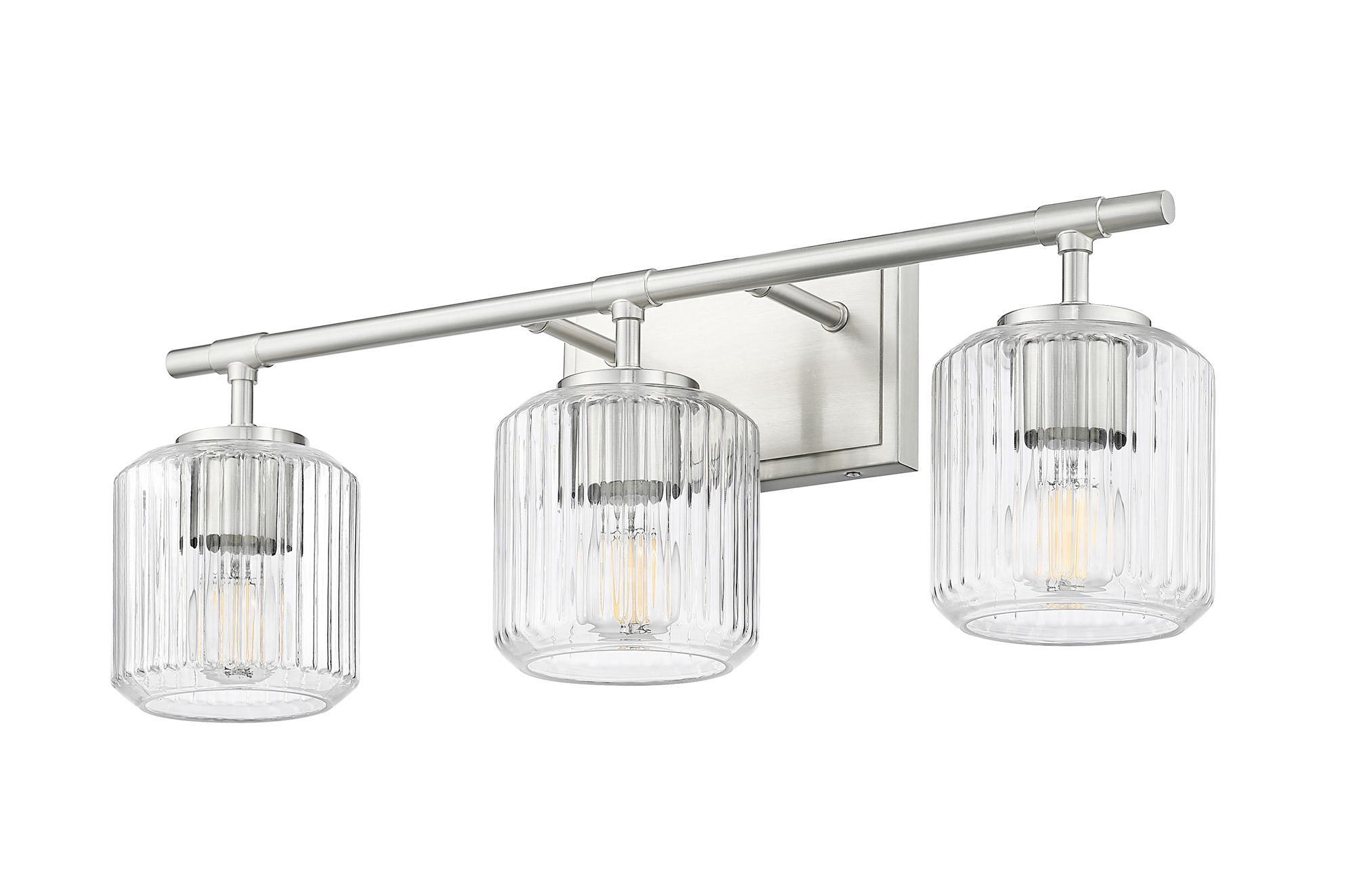 Landon 24" Wide Brushed Nickel 3-Light Bath Light