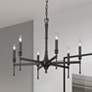 1_Landon 26" Wide 6-Light Matte Black Chandelier