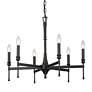 4_Landon 26" Wide 6-Light Matte Black Chandelier more views