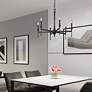 7_Landon 26" Wide 6-Light Matte Black Chandelier more views