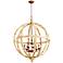 Landon 30 1/4" Wide Birchwood Ashfield 9-Light Chandelier