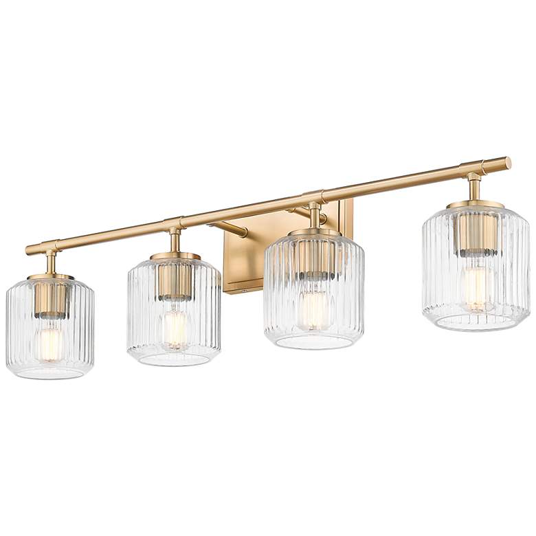 Image 5 Landon 32" Wide Modern Gold 4-Light Vanity Bath Light more views