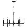 2_Landon 34" Wide 9-Light Matte Black Chandelier more views