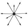 4_Landon 34" Wide 9-Light Matte Black Chandelier more views