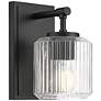 1_Landon 8 3/4" High Matte Black Wall Sconce