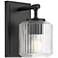Landon 8 3/4" High Matte Black Wall Sconce